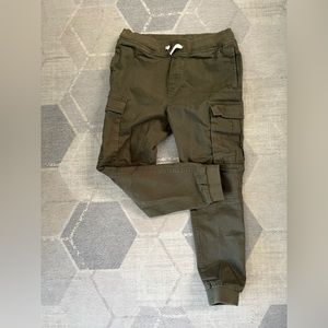 H&M boys cargo joggers. Olive size 14